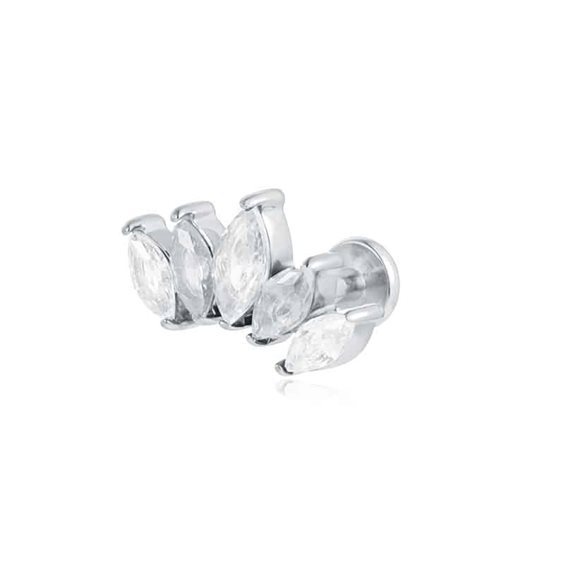 Piercing Brand Woman in Steel Cristallo 14ER058W - 14ER058W
